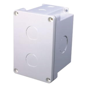 Caja Superficial a Prueba de Agua / IP67 / 2 Salidas / 120 x 80 x 79.7 mm / 4.72 x 3.15 x 3.14 in / Certificaciones RoHS y UL