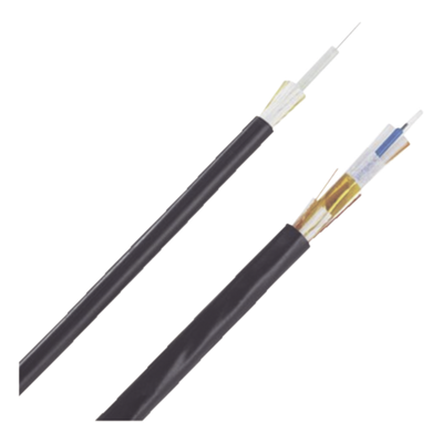 Cable de Fibra Óptica / 24 Hilos / Monomodo OS2 / Interior-Exterior / Loose Tube 250μm / OFNR Riser / Dieléctrico / 2 pies Marcas