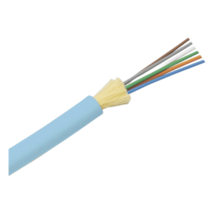 Cable de Fibra Óptica / 6 Hilos / Multimodo OM4 50/125 / Tight Buffer 900µm / OFNP Plenum / Dieléctrico / Interior / 2 pies Marcas