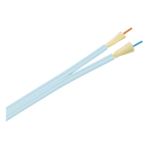 Cable de Fibra Óptica / Multimodo OM3 50/125 / 2 Hilos / Tight Buffer 900μm / OFNP Plenum / Dieléctrico / 0.61 m (2 pies) Marcas