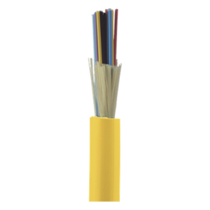 Cable de Fibra Óptica / 24 Hilos / Monomodo OS2 9/125 / Interior / Tight Buffer 900µm / OFNP Plenum / Dieléctrico / 0.61 m (2 ft) Incrementos