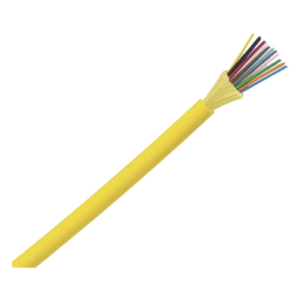Cable de Fibra Óptica / 12 Hilos / Monomodo OS2 9/125 / Tight Buffer 900 µm / OFNP Plenum / No Conductivo / Interior