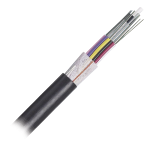 Cable de Fibra Óptica / 24 Hilos / OSP Planta Externa / Dieléctrico Sin Armadura / OM4 50/125 / MDPE / 0.3 m (1 ft) por unidad
