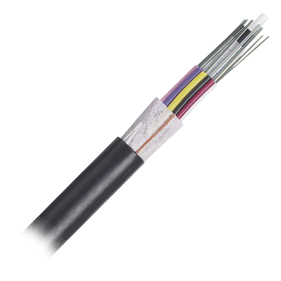 Cable de Fibra Óptica / 24 Hilos / OSP Planta Externa / Dieléctrico Sin Armadura / OM4 50/125 / MDPE / 0.3 m (1 ft) por unidad