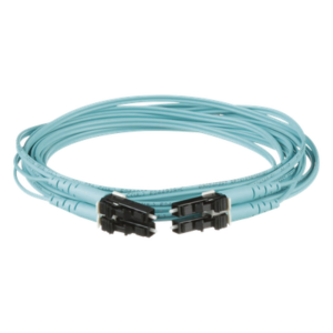 Jumper de Fibra Óptica / Multimodo OM3 50/125 / LC-LC Dúplex / OFNR Riser / Aqua / 3 m (9.84 ft)