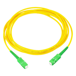 Jumper de Fibra Óptica / SC/APC a SC/APC / Monomodo OS1/OS2 / Simplex / 2 m (6.56 pies) / Forro PVC / 2 mm