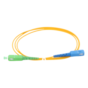 Jumper de Fibra Óptica / Monomodo OS2 / SC/APC-SC/UPC / Simplex / 1 Metro (3.28 Pies) / 2mm