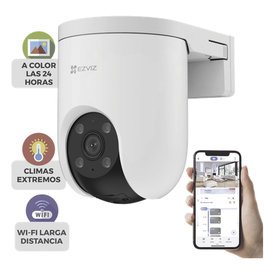 Cámara PT IP / 5 Megapixel / 3K / 360° / IR 30 m (98.4 ft) / IP65