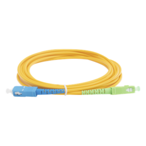 Jumper de Fibra Óptica / Monomodo OS2 / SC/APC-SC/UPC / Simplex / 3 Metros (9.84 Pies) / 3mm