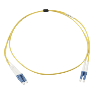 Jumper de Fibra Óptica Monomodo / OS2 / LC/UPC Duplex / OFNR Riser / 5 m (16.40 ft) / Amarillo