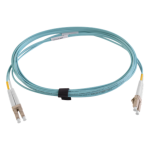 Jumper de Fibra Óptica / OM4 50/125 / LC-LC Duplex / OFNR / Aqua / 3 m (9.84 ft)