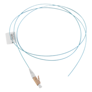 Pigtail de Fibra Óptica / LC Simplex / Multimodo OM3 50/125 / OFNR / Aqua / 1 Metro (3.28 Pies)