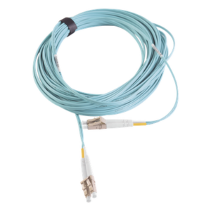 Jumper de Fibra Óptica / Multimodo OM3 50/125 µm / LC-LC Duplex UPC / OFNR Aqua / 7 m (22.97 ft)