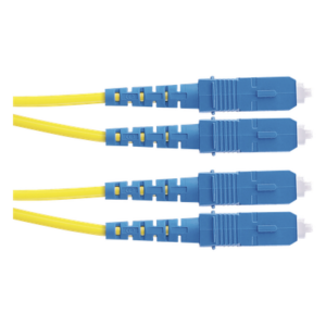 Jumper de Fibra Óptica Monomodo / OS2 9/125 / SC-SC Duplex / OFNR Riser / LSZH / 5 m (16.40 pies) / Amarillo