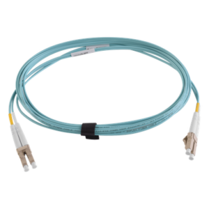 Jumper de Fibra Óptica / Multimodo 50/125 OM3 / LC-LC Duplex / OFNR / Aqua / 3 m (9.84 ft)