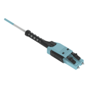 Jumper de Fibra Óptica / Multimodo OM4 50/125 / LC-LC Uniboot Duplex / OFNP Plenum / 2 m (6.6 ft) / Color Aqua
