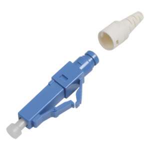 Conector de Fibra Óptica Pre-Pulido / LC/UPC Simplex / Monomodo OS1/OS2 / Re-Terminable / Color Azul