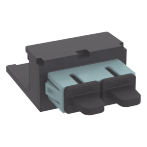 Módulo Acoplador / SC Duplex / Fibra Multimodo OM3/OM4 / Mini-Com / Cerámica Zirconia / Color Aqua