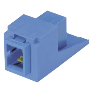Módulo Acoplador / SC Simplex / Fibra Monomodo OS1/OS2 / Cerámica Zirconia / Color Azul / Mini-Com