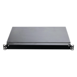 Panel de Distribución de Fibra Óptica / Montaje Rack 19" / 1UR / Hasta 96 Fibras / Bandeja Fija / 4 Casetes QuickNet o Placas FAP/FMP