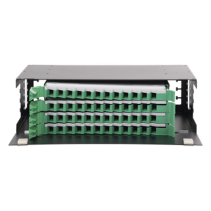 Distribuidor de Fibra Óptica / 19" (48.26 cm) / 3U / 48 Fibras / Bandejas Deslizables / 4 Entradas / Cable hasta 16 mm
