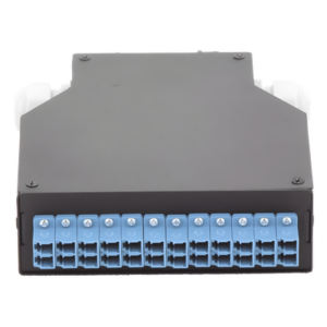 Distribuidor de Fibra Óptica / Riel DIN / 12 Acopladores LC/UPC Duplex / Monomodo / 24 Fusiones / 4 x 12.6 x 14.2 cm (1.57 x 4.96 x 5.59 in)