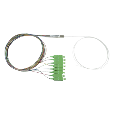 Splitter Óptico PLC / 1x8 / Conectores SC/APC / Pérdida 10.5 dB / 1260-1650 nm