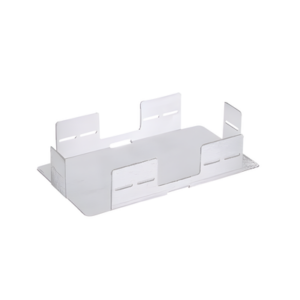 Soporte de Apilamiento / 1-4 Charolas Empalme / Aluminio / 115.9x204.8x44.8 mm / 4.6x8.1x1.8 in / RoHS / Gris
