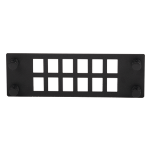 Placa para Adaptadores de Fibra Óptica / 12 Posiciones / Compatible con Gabinetes FPONE3 y FPONE4 / 4.53' x 41.6' x 5.12'