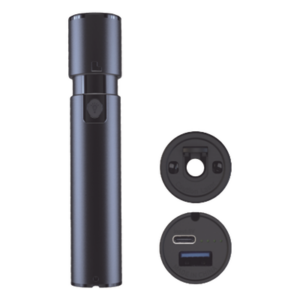 Localizador Visual de Fallos / Láser 650nm / 15mW / 8-10 km / Conector Universal SC/FC/ST / USB Recargable / -10°C a 50°C / 0.49 x 0.10 x 0.10 pies