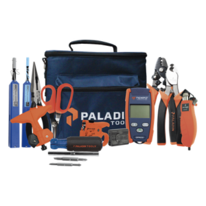 Kit de Herramientas para Fibra Óptica / Medidor de Potencia OPM-210 / 6 Desforradoras / Tijeras Kevlar / Limpieza 2.5mm y 1.25mm / Estuche Organizador