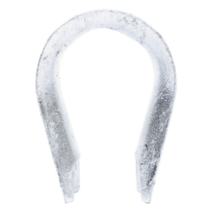 Guardacabo / Acero Galvanizado en Caliente / 18.5 x 82 mm / 0.06 x 0.27 ft / Compatible Remates Delt-001 a Delt-005 / Fibra Óptica ADSS y Figura 8