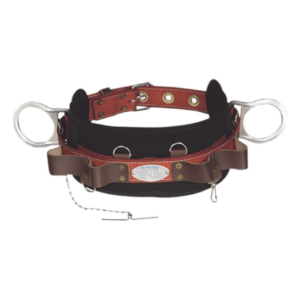 Cinturón de Liniero / Poliéster / 2 Anillos Tipo D / Talla 48 / Portaherramientas de Cuero / Normas OSHA y NMX