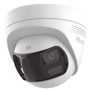 Cámara Turret IP / 6 Megapixel / Panorámica 180° / Dual Light 30 m (98.4 ft) / PoE / Audio Bidireccional / IP67