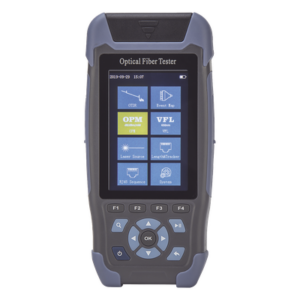 Mini OTDR / Fibra Óptica Monomodo / 1310 nm y 1550 nm / Rango Dinámico 24 dB/22 dB / Distancia 64 km (39.77 mi) / VFL 10 mW / Pantalla 3.5" / 12 h Autonomía