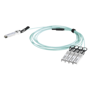 Cable AOC QSFP+ / 40 Gbps a 4x 10 Gbps / Fibra Óptica Activa / 2 m (6.6 ft) / Alta Densidad / Multi-Marca
