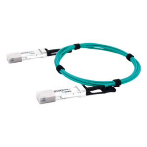 Cable AOC QSFP56 / 200 Gbps / Fibra Óptica Activa / 2 m (6.6 ft) / Plug-and-Play