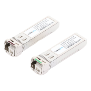 Transceptor Óptico Industrial SFP+ / 10 Gbps / Monomodo 1270/1330 nm / LC/UPC Simplex / Hot-Pluggable / 3 km (9842.5 ft) / 2 Piezas / Rango Industrial -40 a 85°C