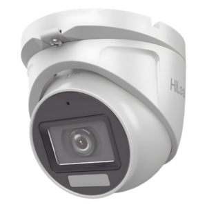 Cámara Turret TURBOHD / 3K Megapixel / Dual Light 30 m (98.4 ft) IR + 20 m (65.6 ft) Luz Blanca / Lente 2.8 mm 105° / IP66 / Audio Coaxitron / 4 Tecnologías