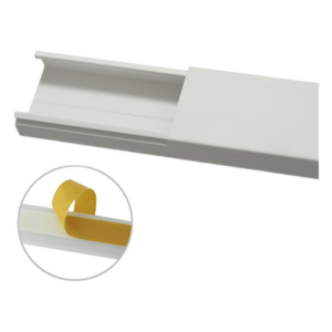 Canaleta para Cableado / 35 x 17 mm / 6 pies (1.83 m) / Sin División / PVC Rígido / Adhesivo Integrado