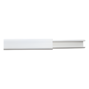 Canaleta de PVC / 12 x 8 mm / 2 m / Autoextinguible / Blanco / -20°C a +85°C