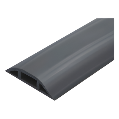 Canaleta flexible / PVC auto-extinguible / Media caña / 2.5m (8.2 pies) / 100kg carga / Área 305mm²