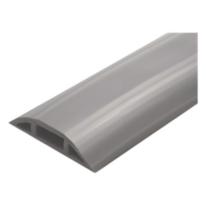 Canaleta flexible de piso / PVC autoextinguible / 100kg carga / 305mm² / 2.5m (8.2ft) / -20°C a +80°C