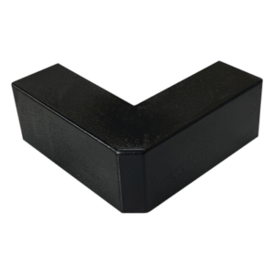 Esquinero Exterior / PVC Autoxtinguible / Negro / Para Canaleta TMK-1720-N-CC