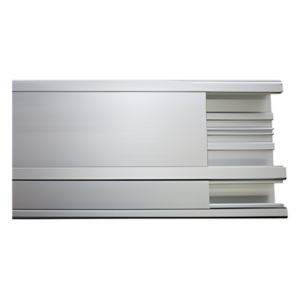 Canaleta de aluminio / 140 x 41 mm / Tramo 3 m (9.84 ft) / Anodizado natural / -20°C a 120°C