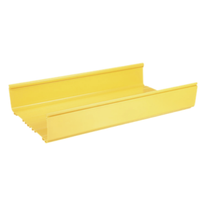 Canaleta para Fibra Óptica / PVC Rígido UL 94V-0 / 12x4 in / 1.8 m (5.9 ft) / Capacidad 773 Cables / QuikLock / Amarillo