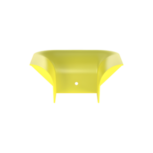 Accesorio de Control de Radio de Curvatura / 2' (50.8 mm) / Policarbonato/ABS / 3.75' x 3.75' x 7.93' (95.2x95.2x201.4 mm) / Amarillo