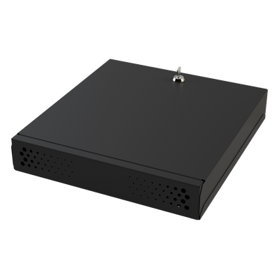 Gabinete de Seguridad para DVR/NVR / Acero Calibre 20 / Ancho 396 mm / Compatible con Rack 19' / Ventilación Lateral
