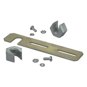 Soporte de Montaje a Techo / Canaletas FiberRunner 2x2 y 4x4 / Varilla Roscada 1/2" / Acero Negro / 152.4 mm (6 in)