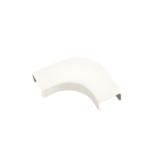 Curva de radio controlado / Para canaleta LD10 / ABS resistente a impactos / UL94V-0 / 0 a 50°C / Blanco mate